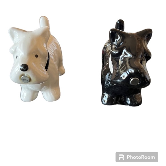 American Atelier Magnetic Kissing Scottie Dog Ceramic Salt & Pepper Shakers Set - Picture 5 of 6